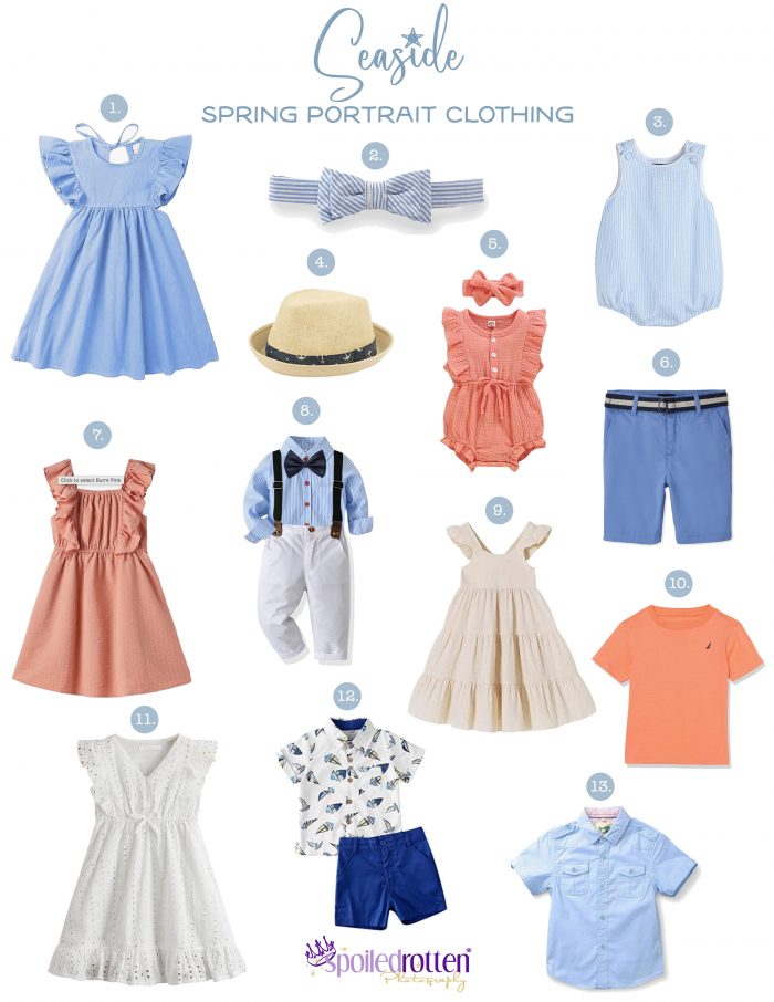 Seaside Spring Portrait Clothing Guide